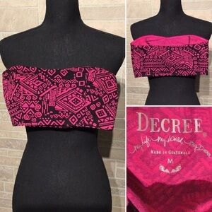 Decree - Sz S/M - NWOT - flashy graphic bandeau 🤩